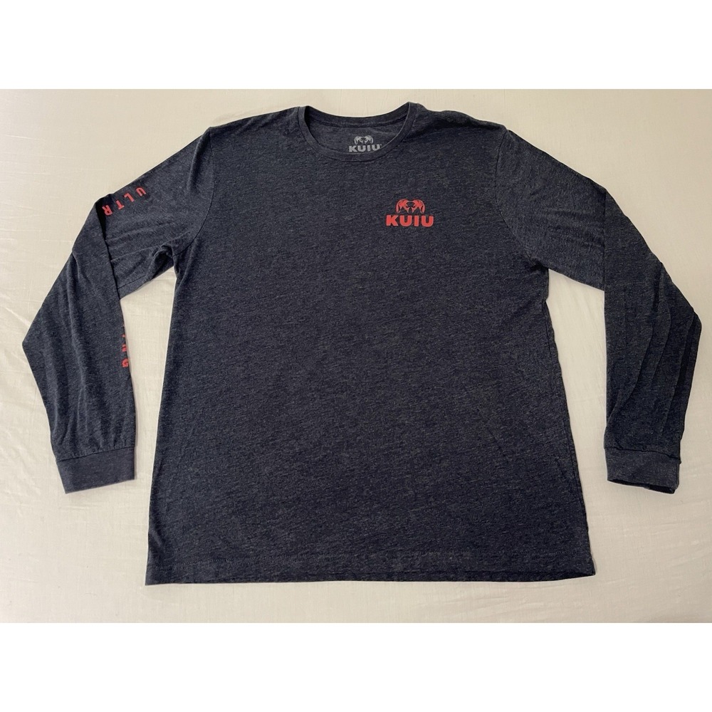 Kuiu Navy Long Sleeve Crew Neck Shirt Ultralight Hunting Men's Size XL